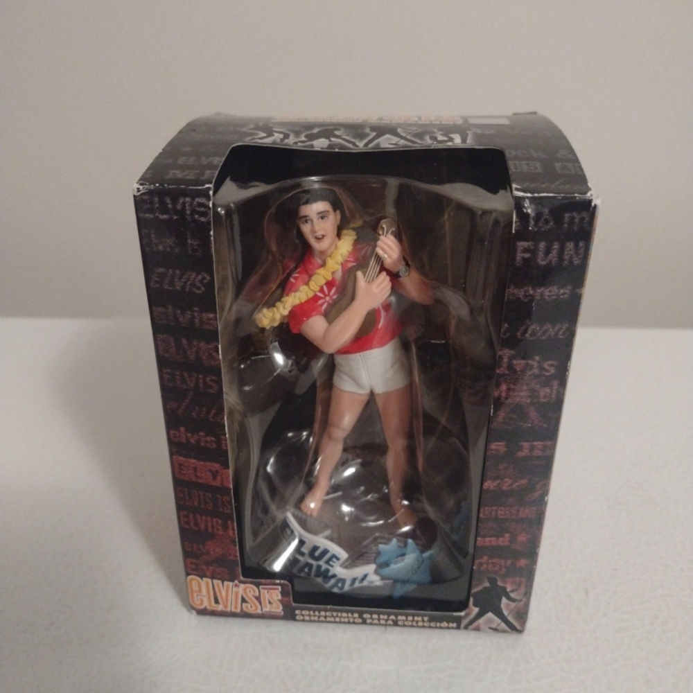 Trevco Elvis Presley Blue Hawaii Christmas ornament